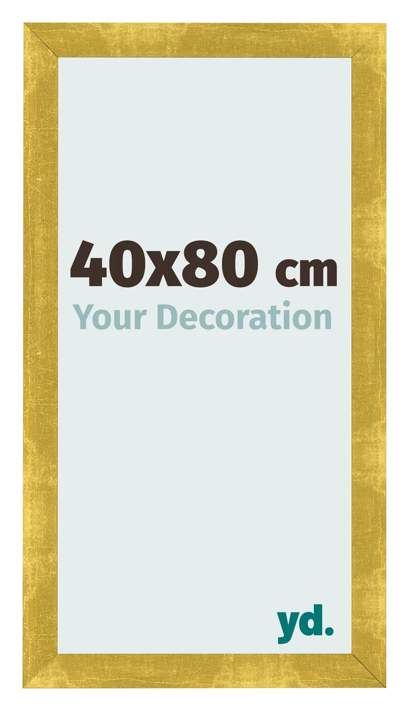 Bilderrahmen 40x80 cm - Gold Vintage - MDF - Pisa