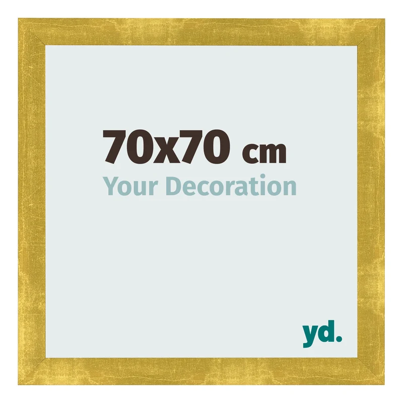 Bilderrahmen 70x70 cm - Gold Vintage - MDF - Pisa