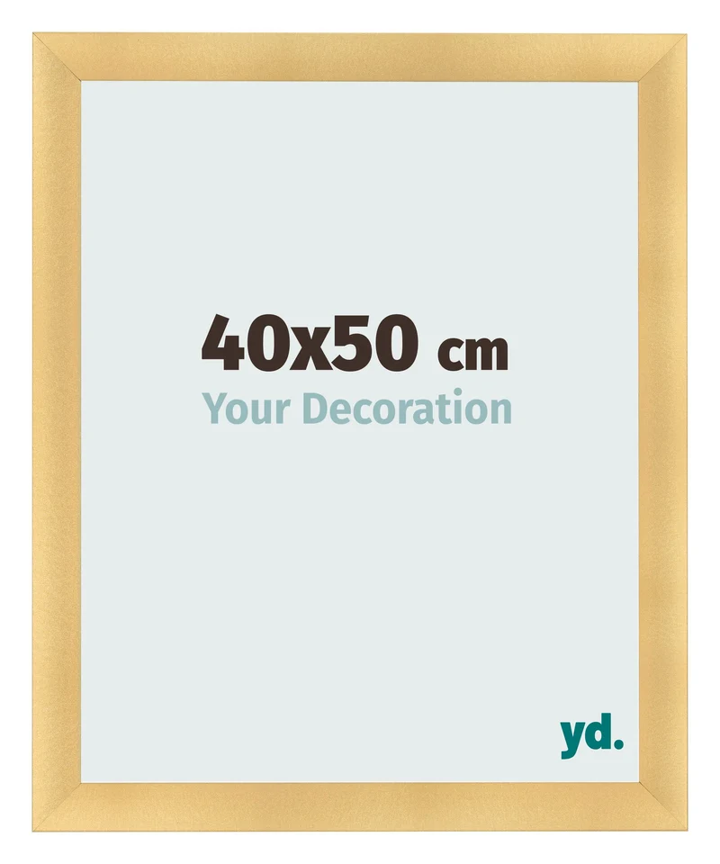 Bilderrahmen 40x50 cm - Gold Matt - MDF - Pisa