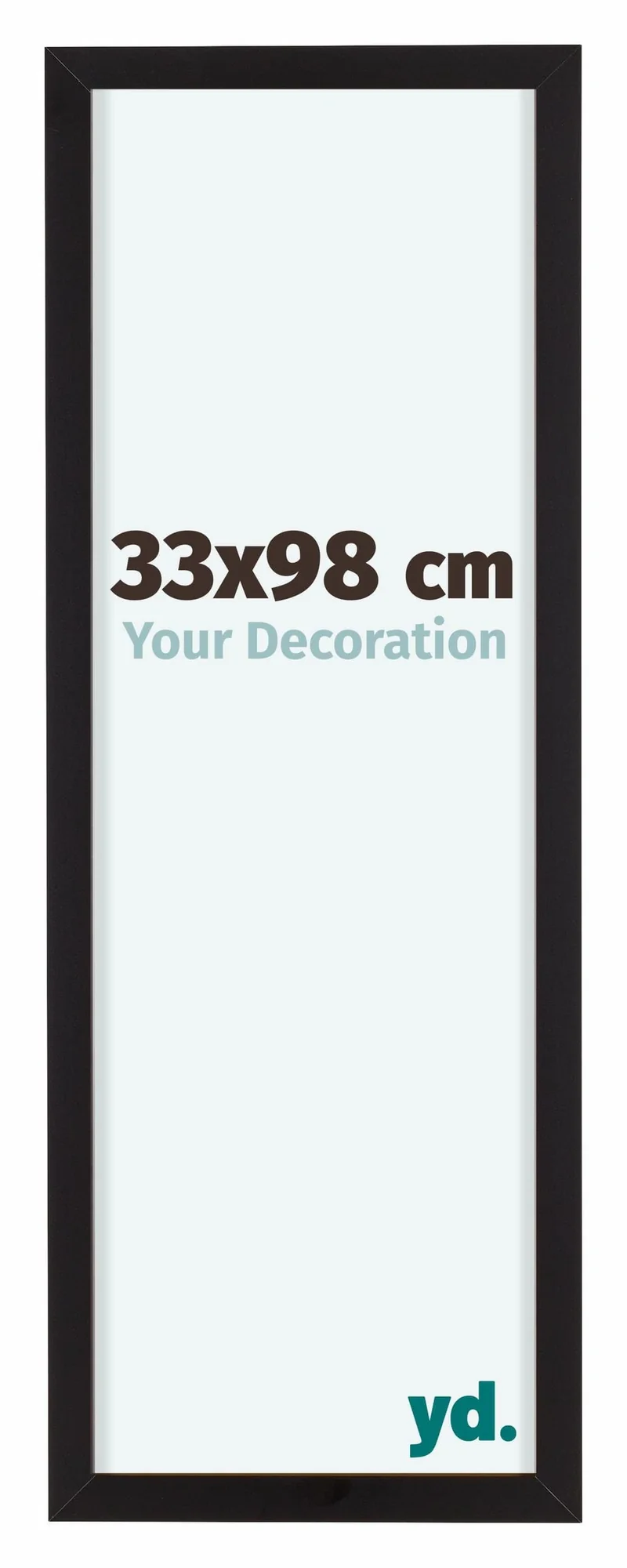 Bilderrahmen 33x98cm Schwarz Aluminium Virginia