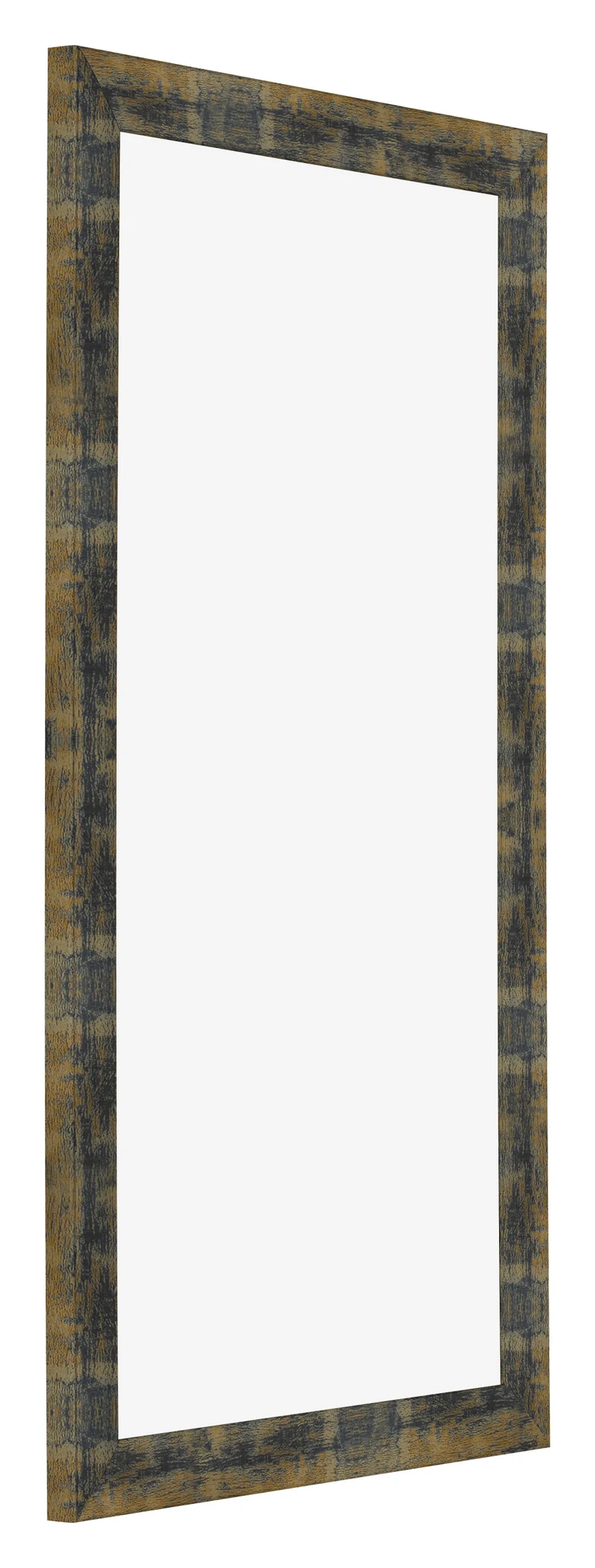Bilderrahmen 40x80 cm - Blau Gold Meliert - MDF - Pisa