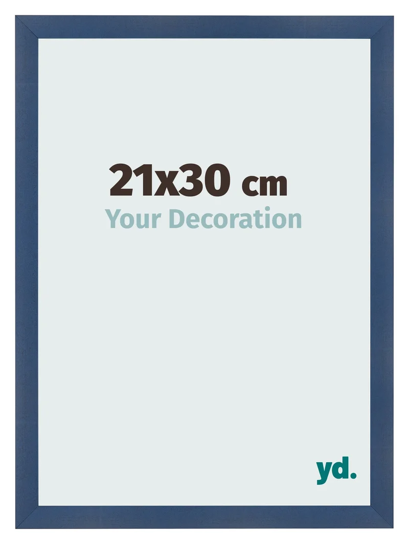 Bilderrahmen 21x30 cm - Dunkelblau Gewischt - MDF - Pisa