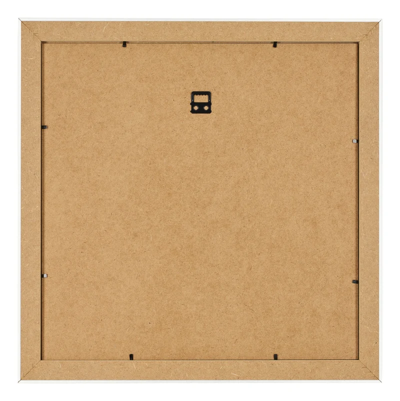 Bilderrahmen 70x70 cm - Weiß Gemasert - MDF - Pisa