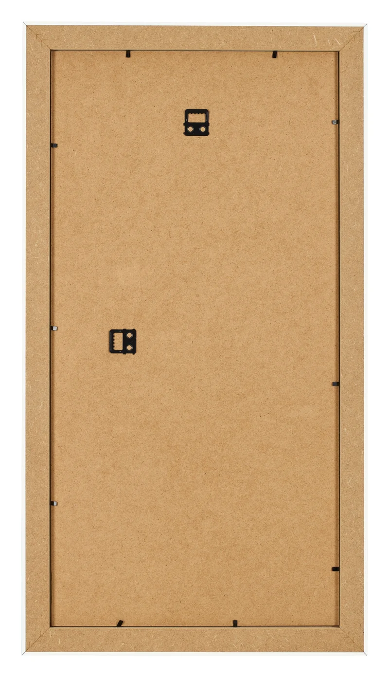 Bilderrahmen 40x80 cm - Weiß Gemasert - MDF - Pisa