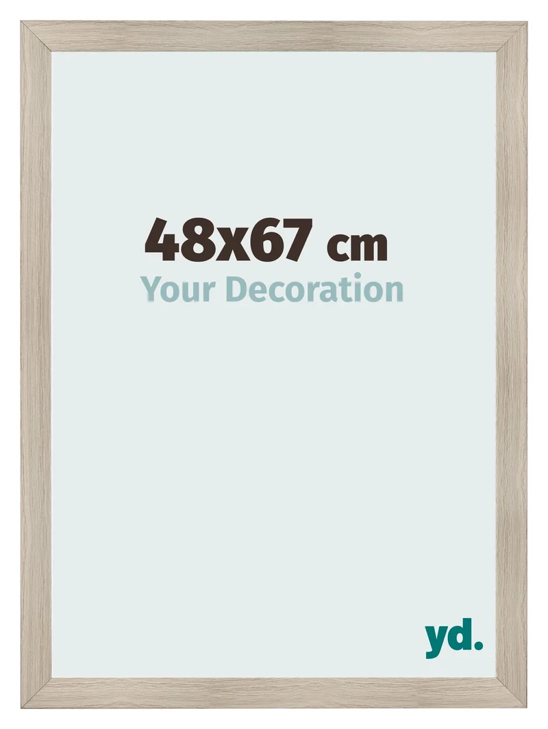 Bilderrahmen 48x67 cm - Eiche Hell - MDF - Pisa