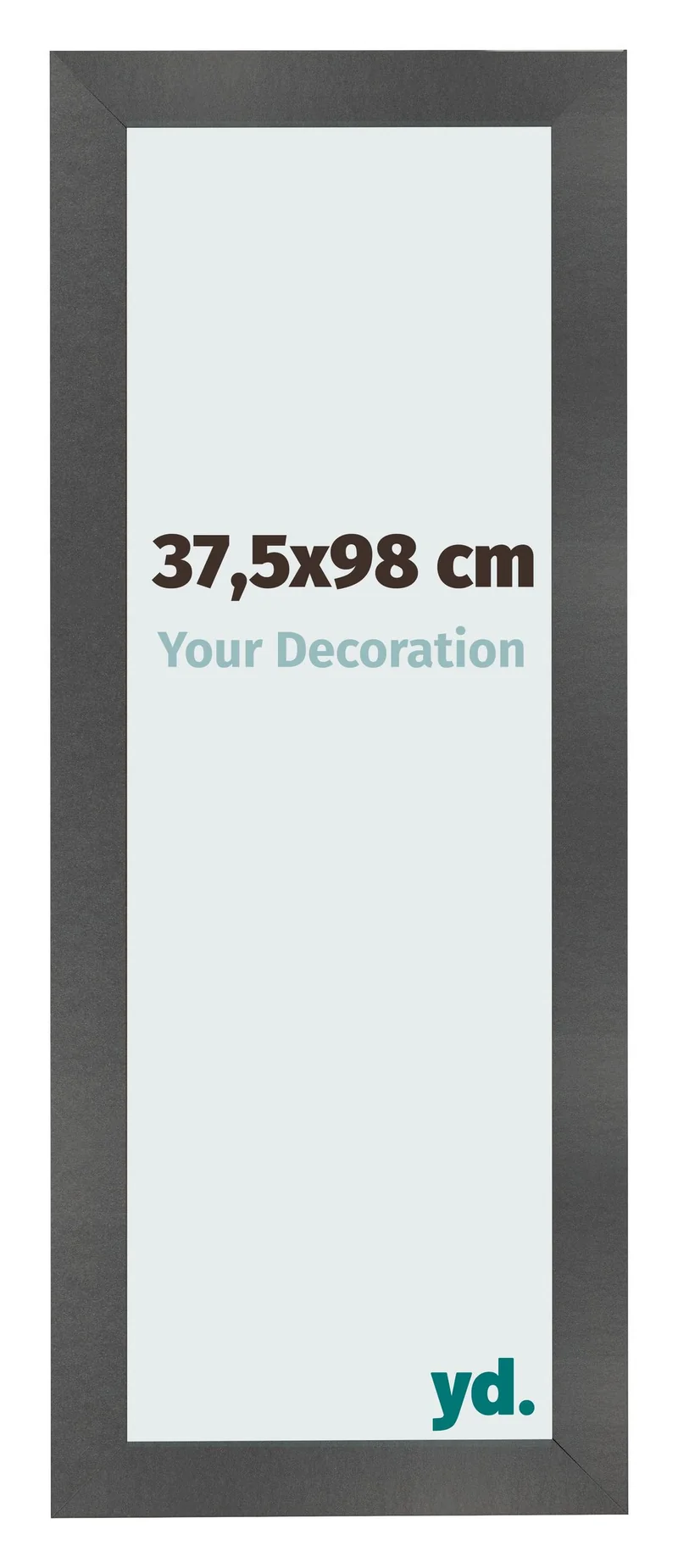 Bilderrahmen 37,5x98 cm - Schwarz Matt - MDF - Pisa