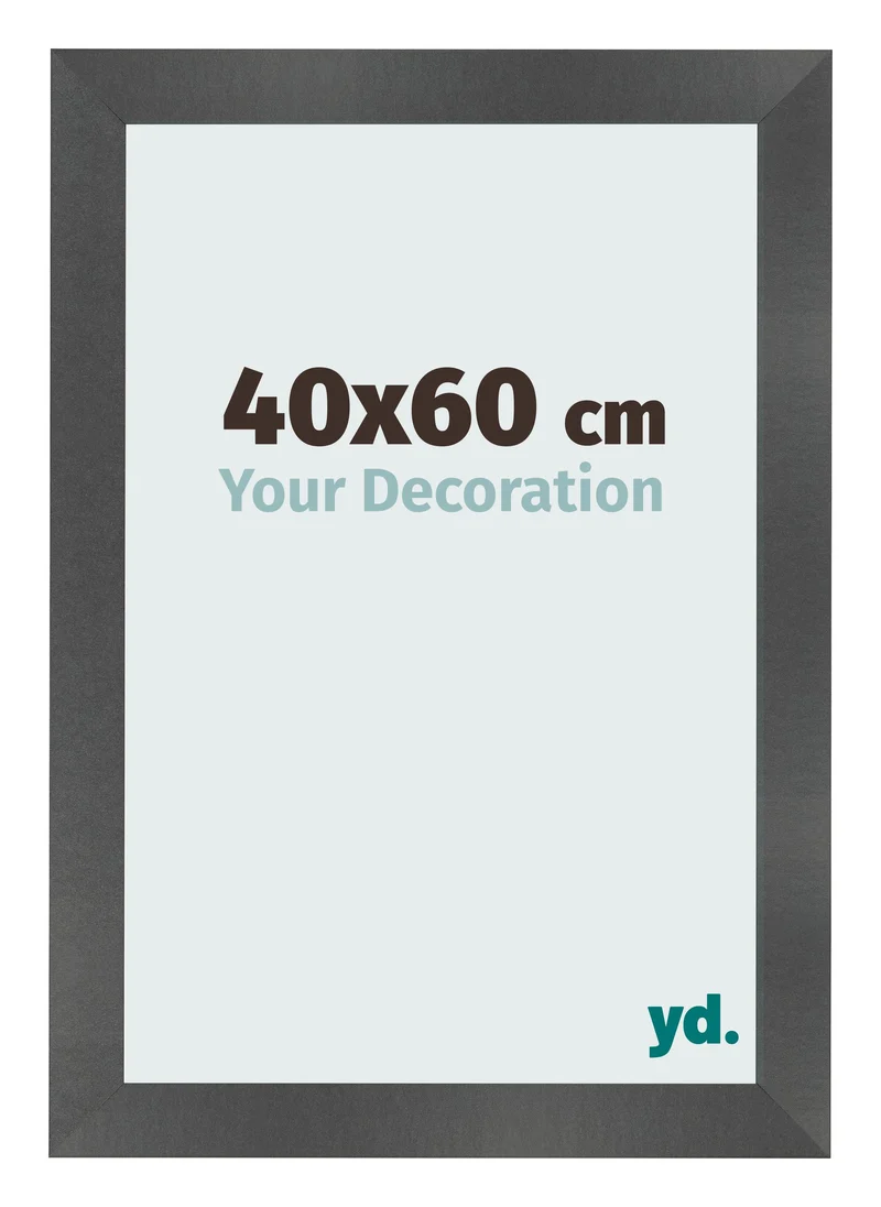 Bilderrahmen 40x60 cm - Schwarz Matt - MDF - Pisa