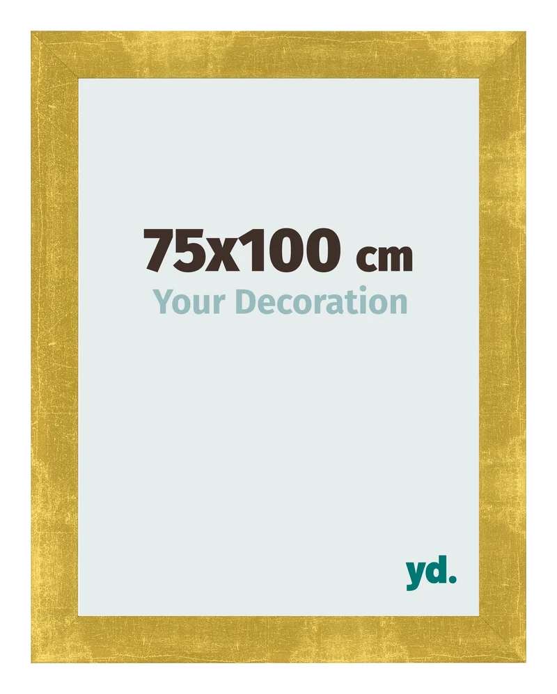Bilderrahmen 75x100 cm - Gold Vintage - MDF - Pisa