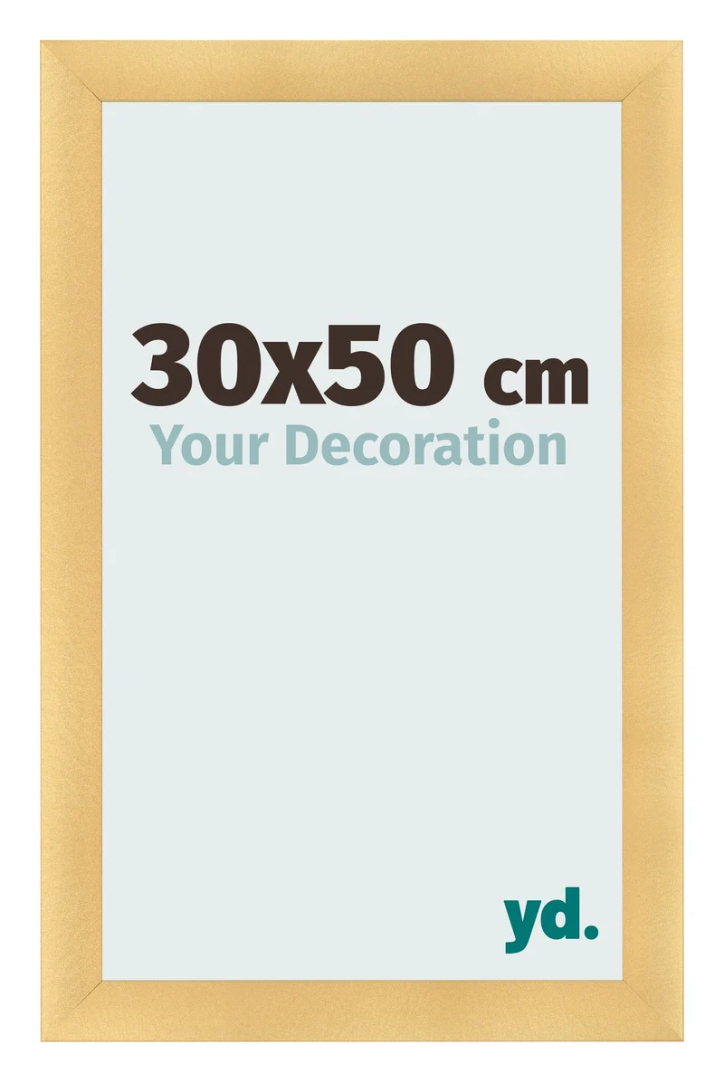 Bilderrahmen 30x50 cm - Gold Matt - MDF - Pisa