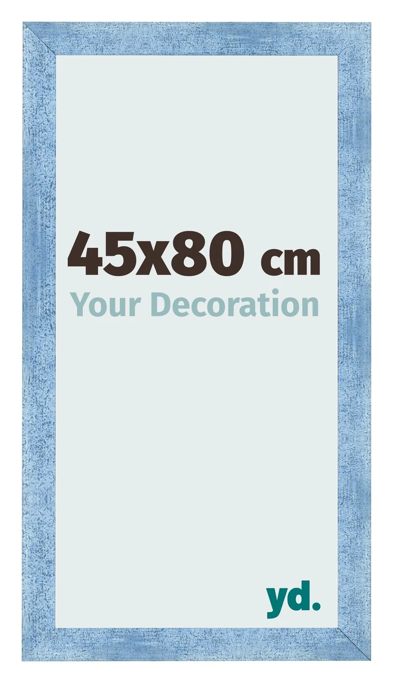 Bilderrahmen 45x80 cm - Hellblau Gewischt - MDF - Pisa