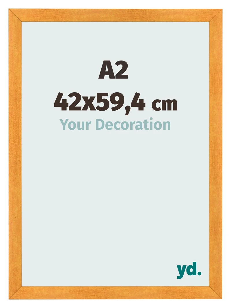 Bilderrahmen A2 - 42x59,4 cm - Orange - MDF - Pisa