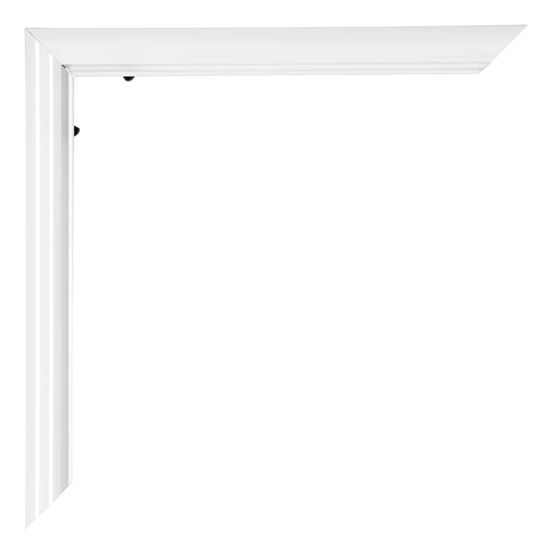 Bilderrahmen 68x98 cm - Weiss Hochglanz - Kunststoff - Bordeaux