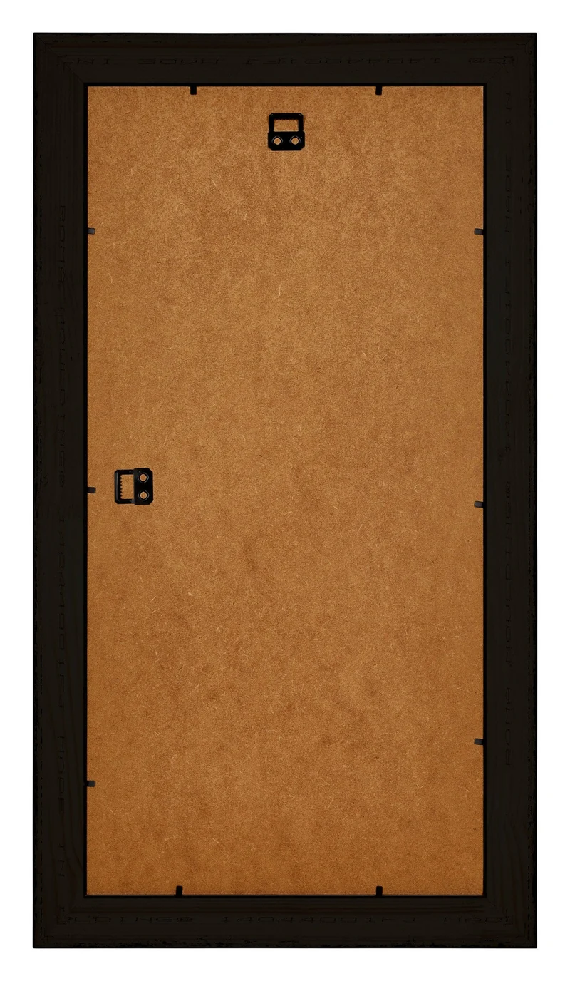 Bilderrahmen 50x100 cm - Schwarz Silber Poliert - Holz - Birmingham