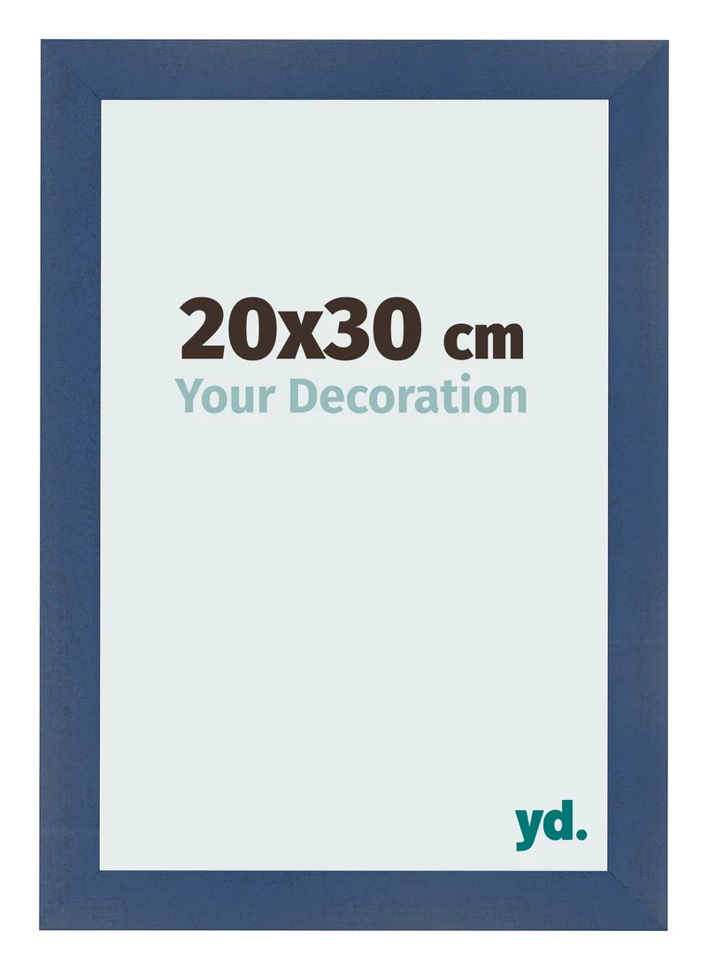 Bilderrahmen 20x30 cm - Dunkelblau Gewischt - MDF - Pisa