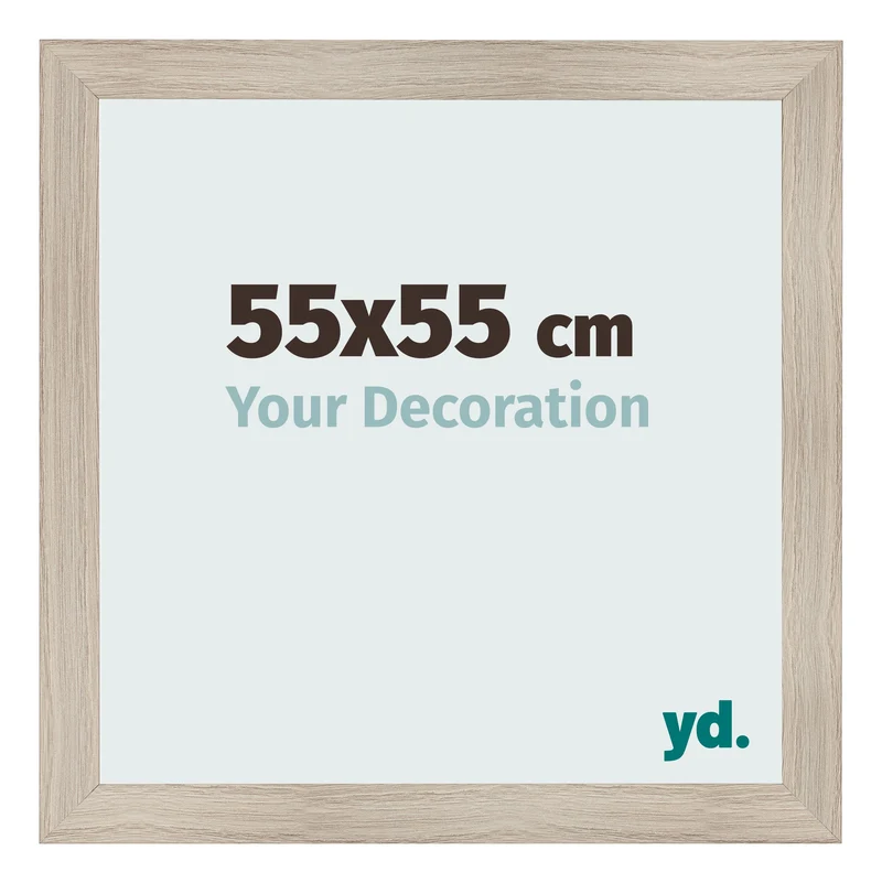 Bilderrahmen 55x55 cm - Eiche Hell - MDF - Pisa
