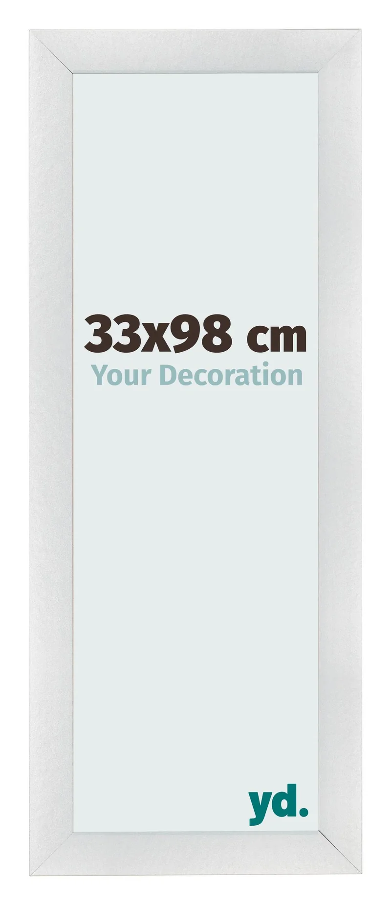Bilderrahmen 33x98 cm - Silber Matt - MDF - Pisa