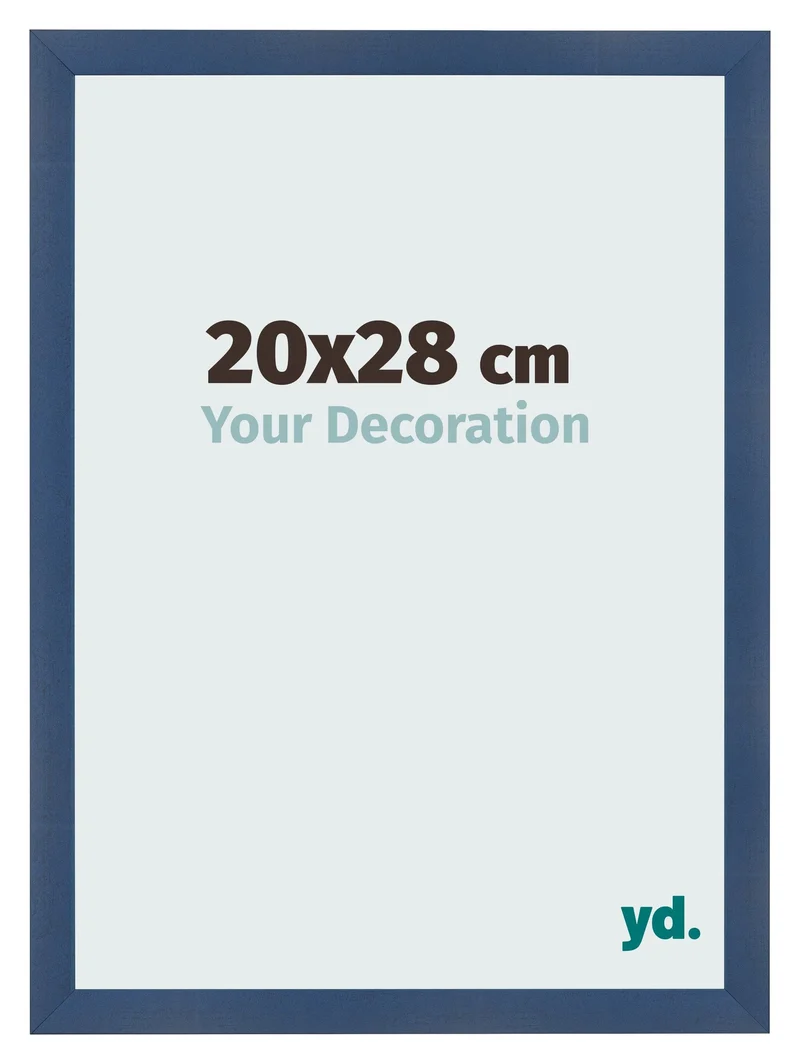 Bilderrahmen 20x28 cm - Dunkelblau Gewischt - MDF - Pisa