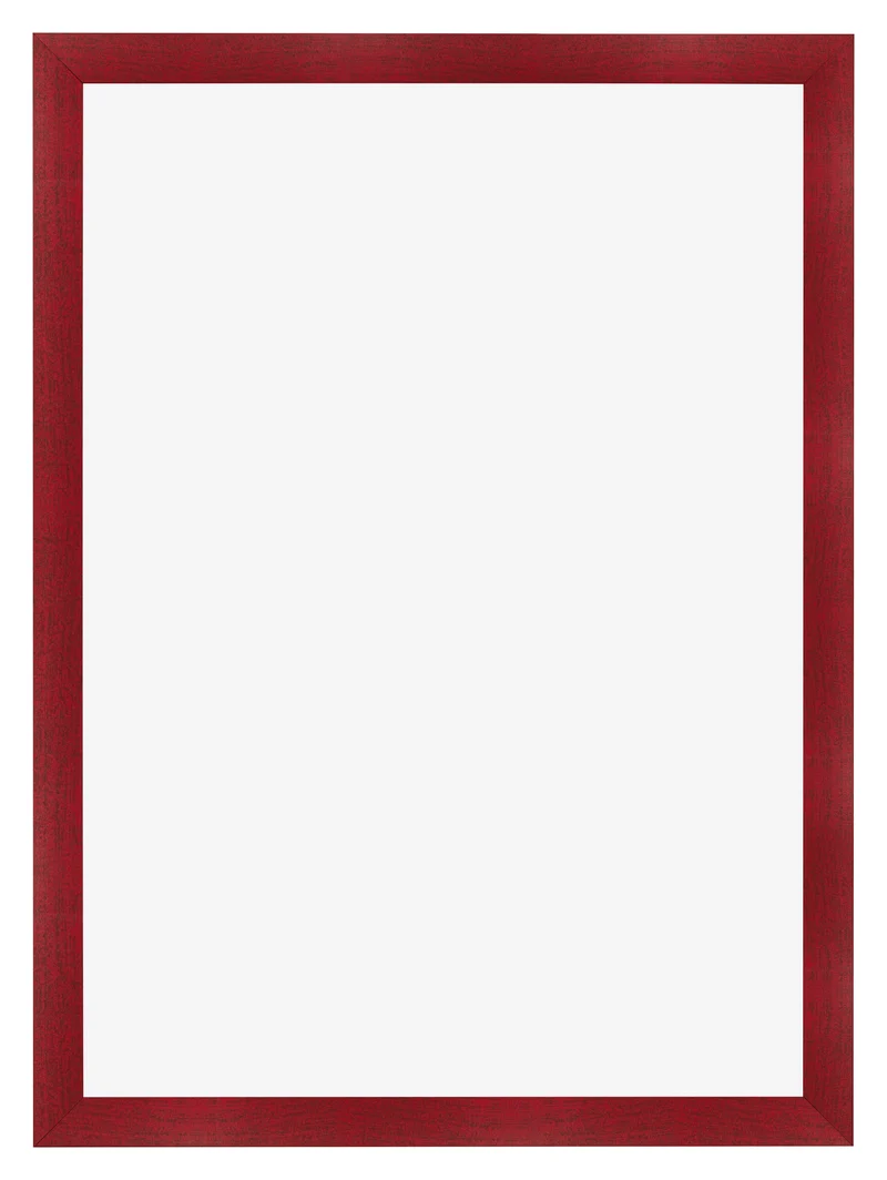 Bilderrahmen A4 - 21x29,7 cm - Weinrot Gewischt - MDF - Pisa