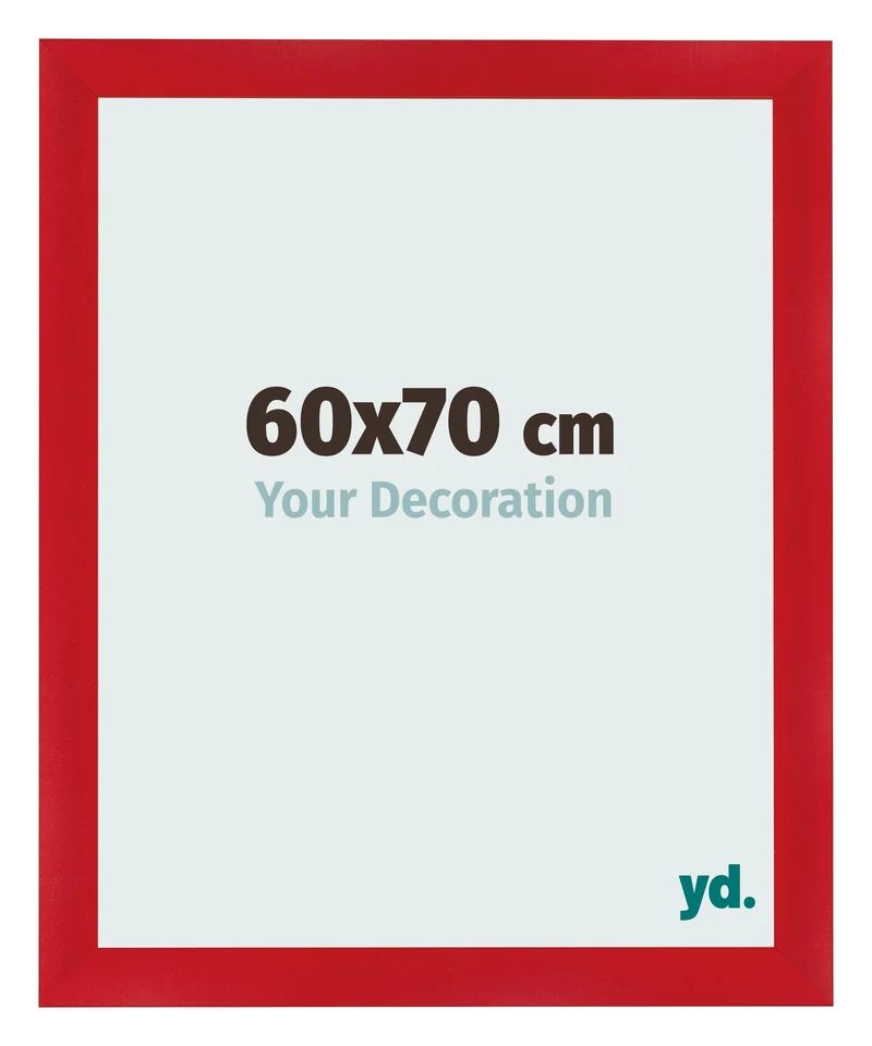 Bilderrahmen 60x70 cm - Rot - MDF - Pisa