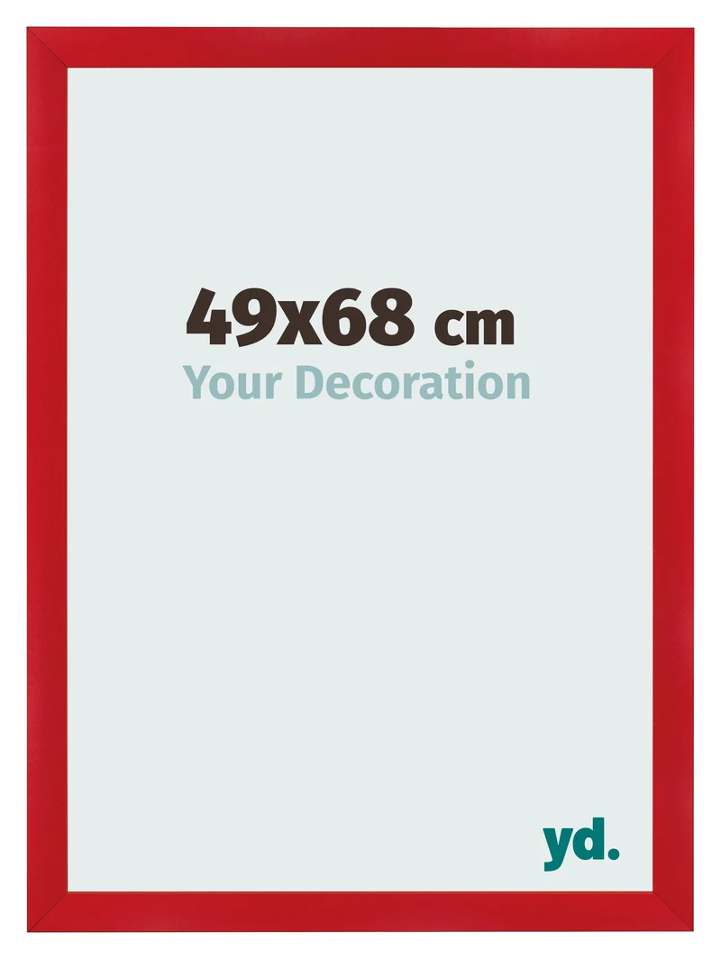 Bilderrahmen 49x68 cm - Rot - MDF - Pisa