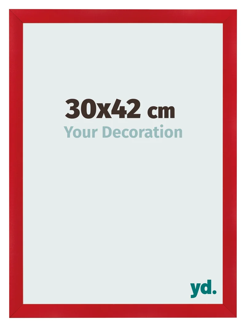 Bilderrahmen 30x42 cm - Rot - MDF - Pisa