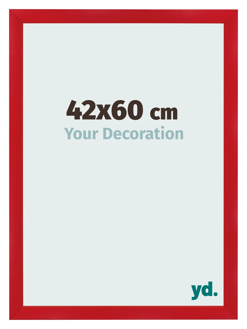 Bilderrahmen 42x60 cm - Rot - MDF - Pisa