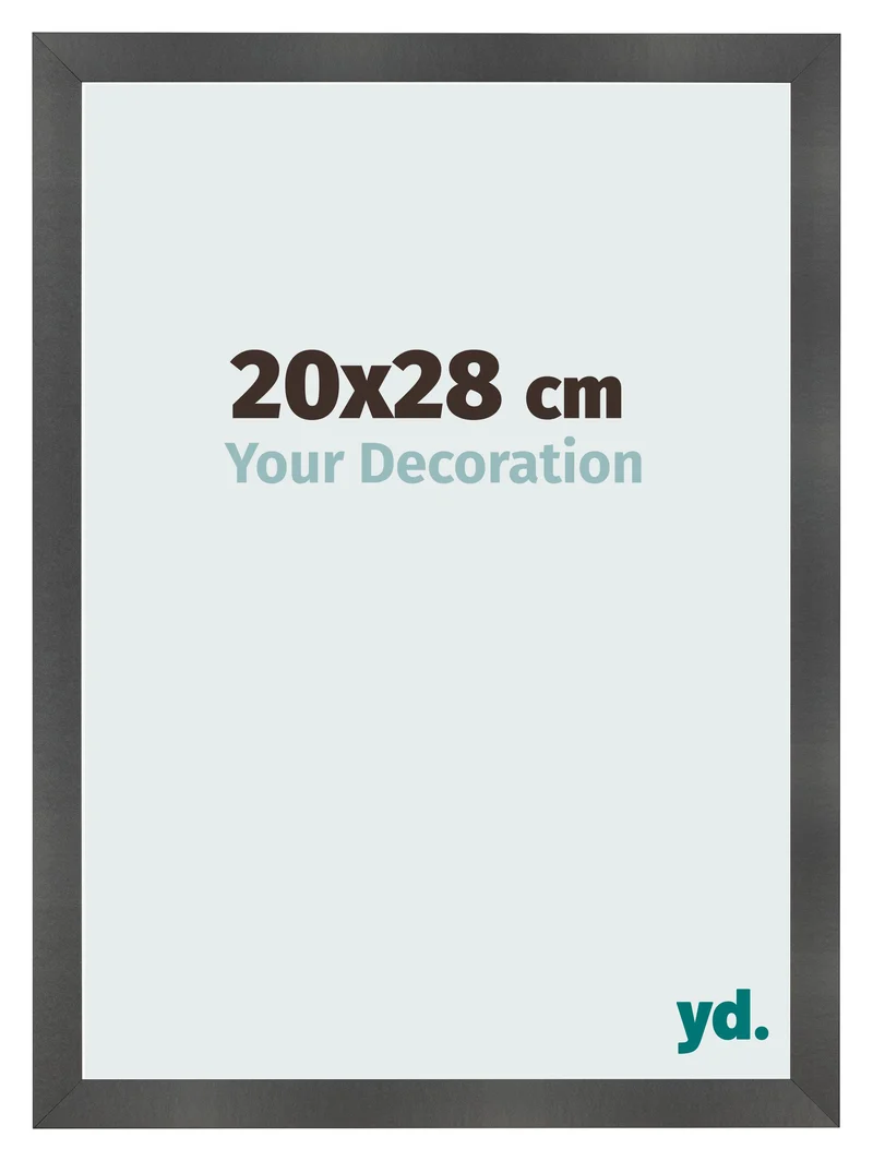 Bilderrahmen 20x28 cm - Schwarz Matt - MDF - Pisa