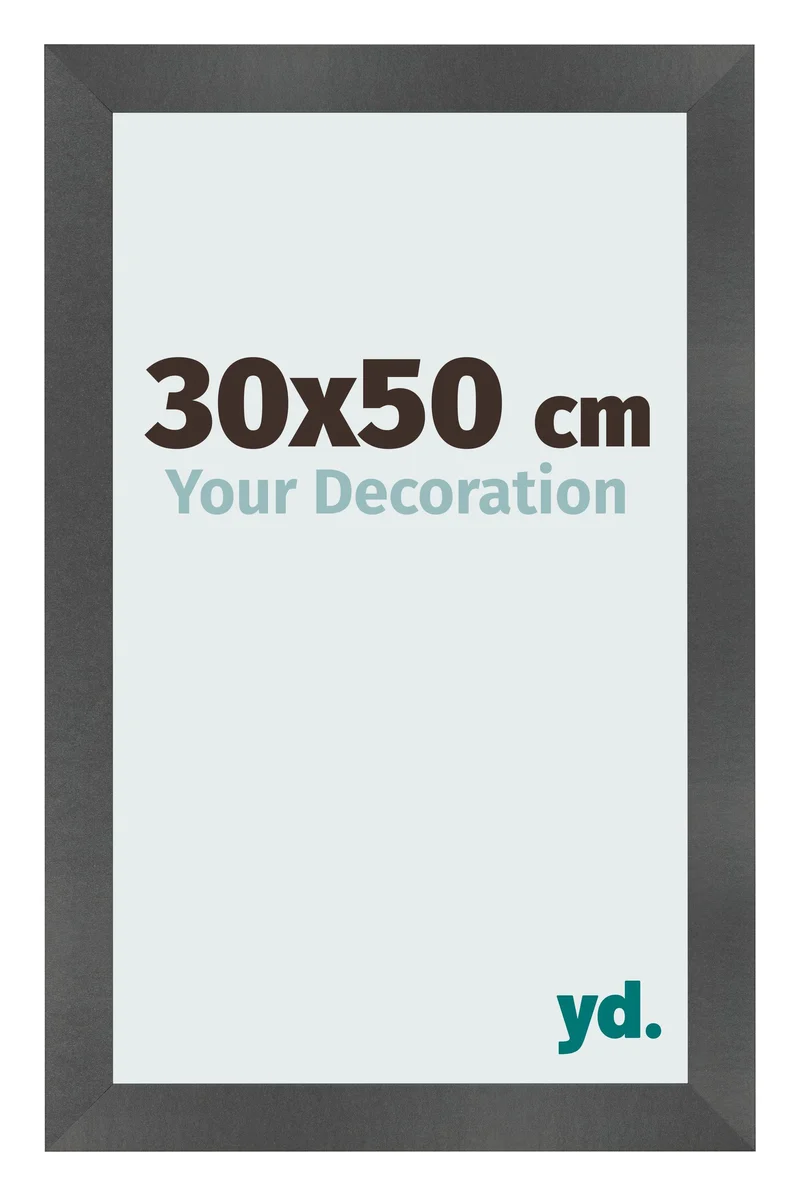 Bilderrahmen 30x50 cm - Schwarz Matt - MDF - Pisa