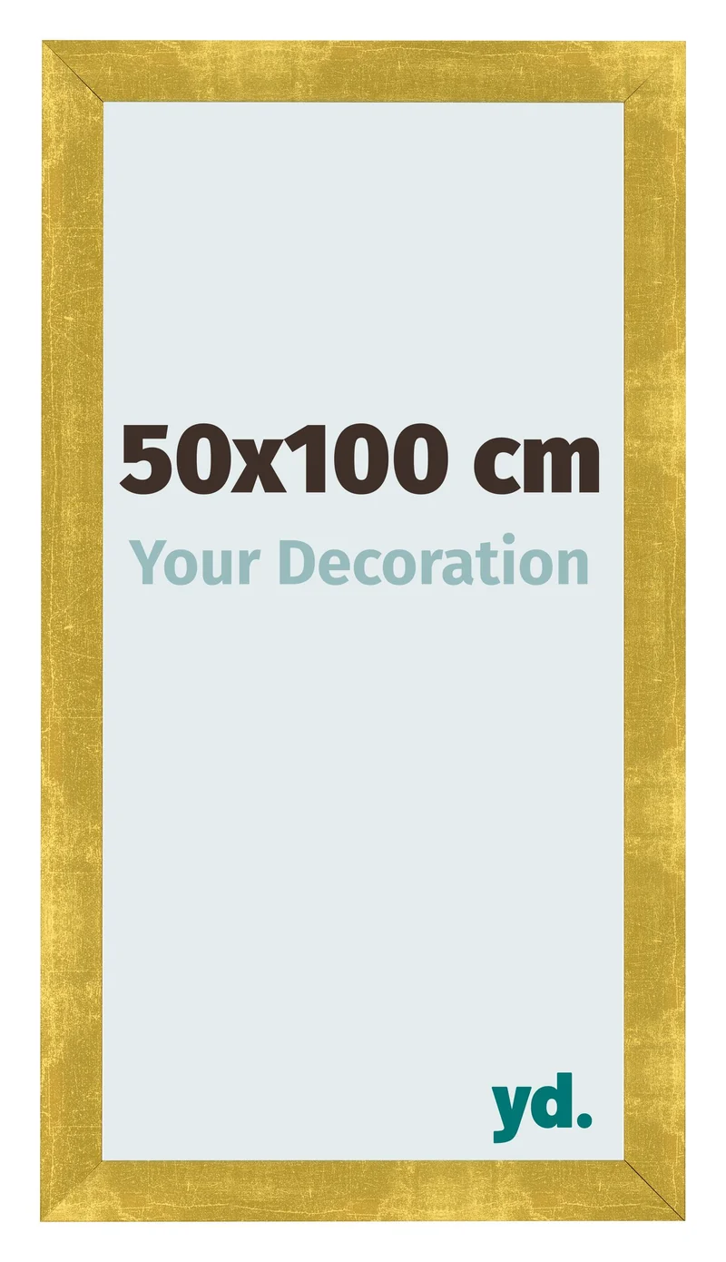 Bilderrahmen 50x100 cm - Gold Vintage - MDF - Pisa