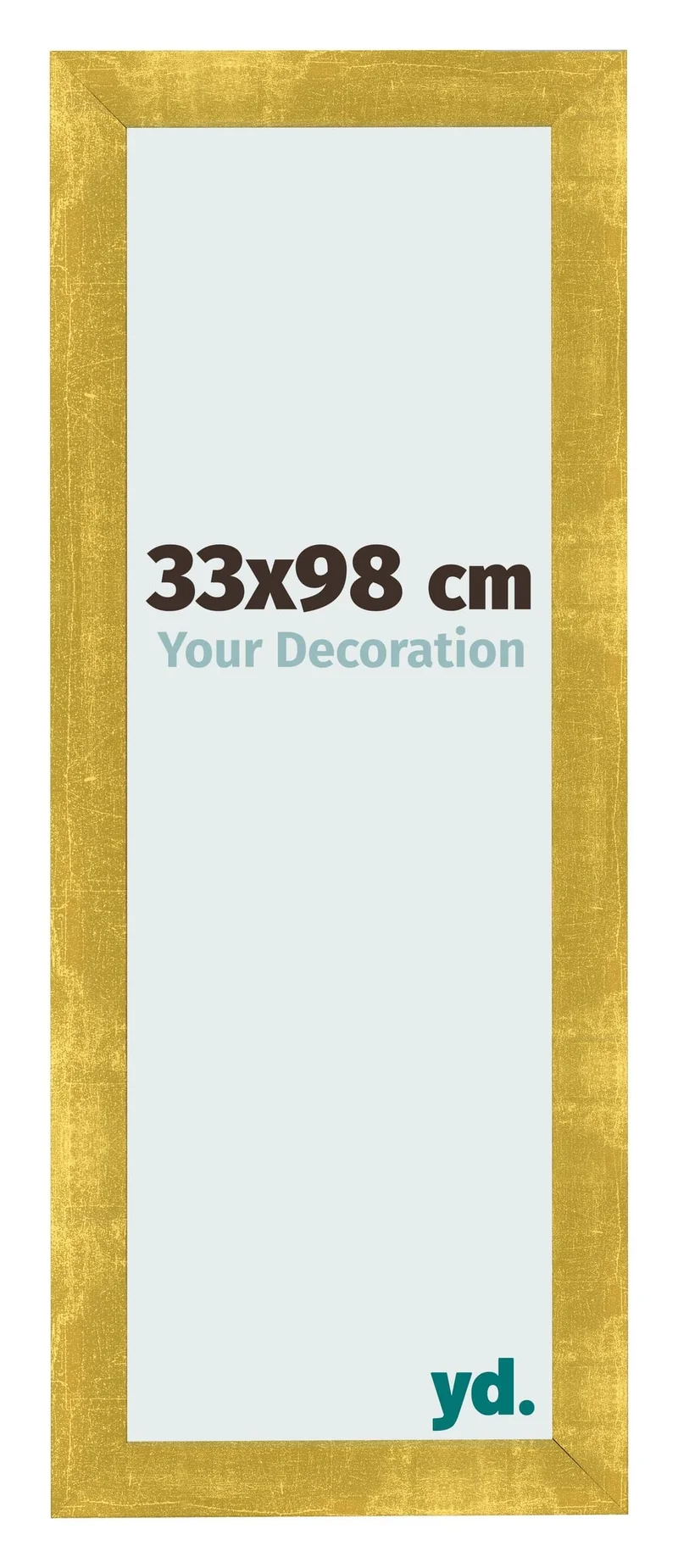 Bilderrahmen 33x98 cm - Gold Vintage - MDF - Pisa