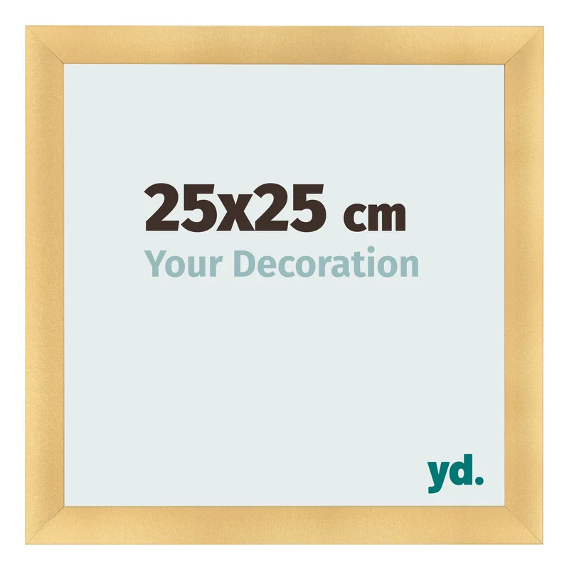 Bilderrahmen 25x25 cm - Gold Matt - MDF - Pisa