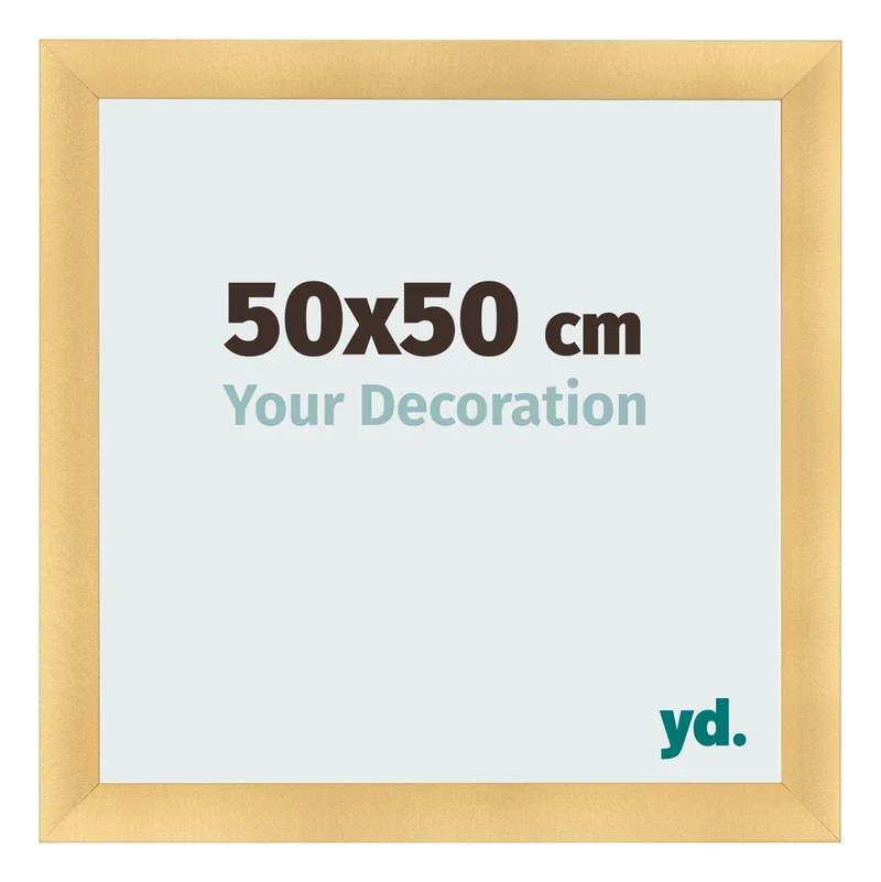 Bilderrahmen 50x50 cm - Gold Matt - MDF - Pisa