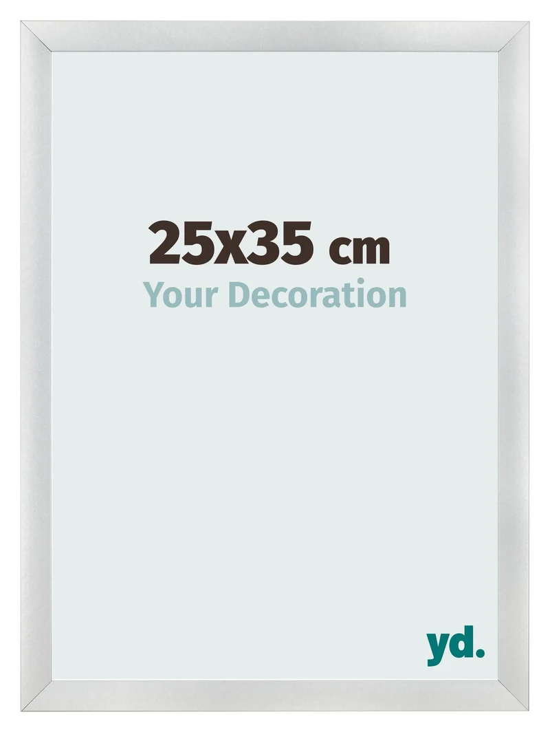 Bilderrahmen 25x35 cm - Silber Matt - MDF - Pisa