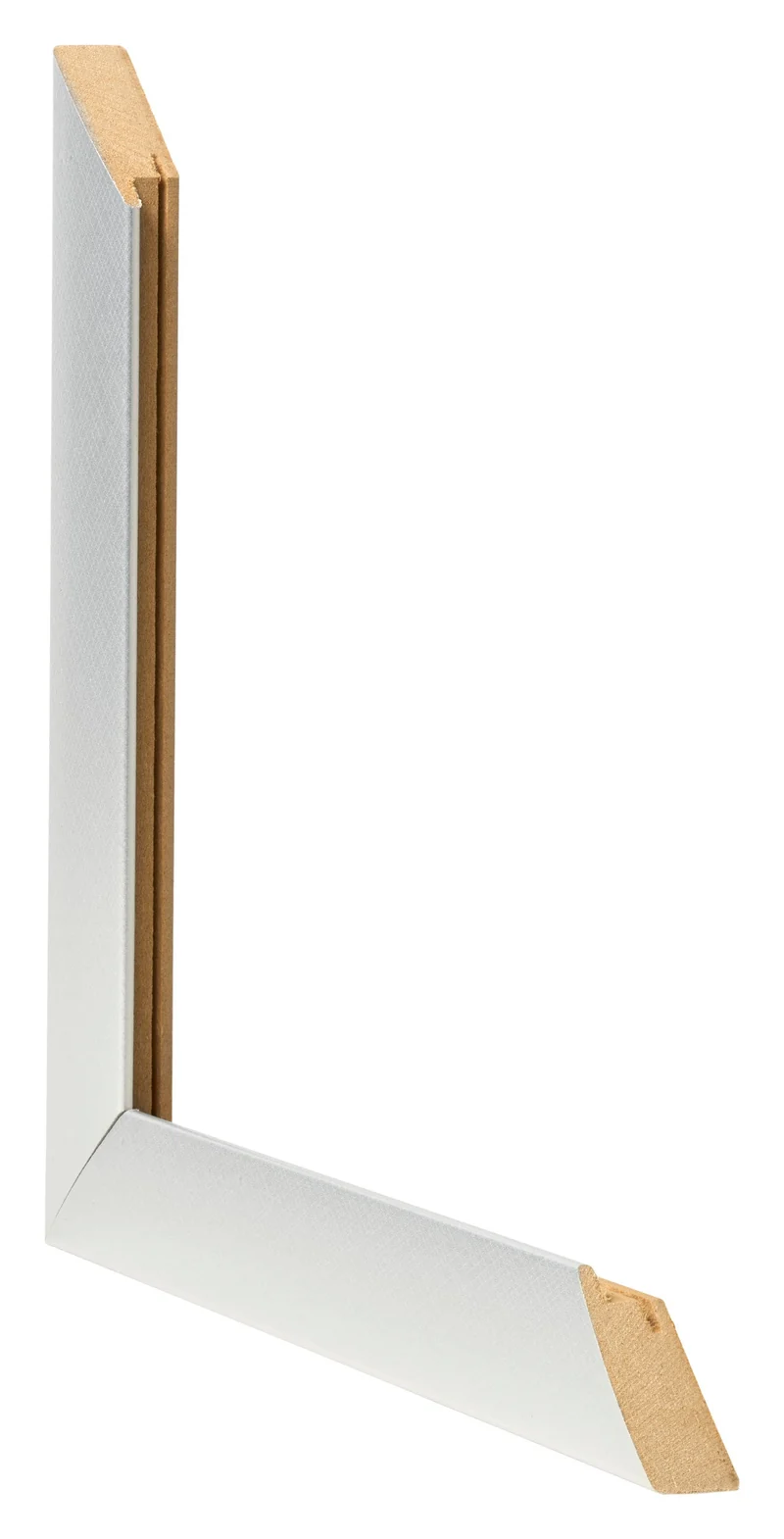 Bilderrahmen 25x25 cm - Aluminium Gebürstet - MDF - Pisa
