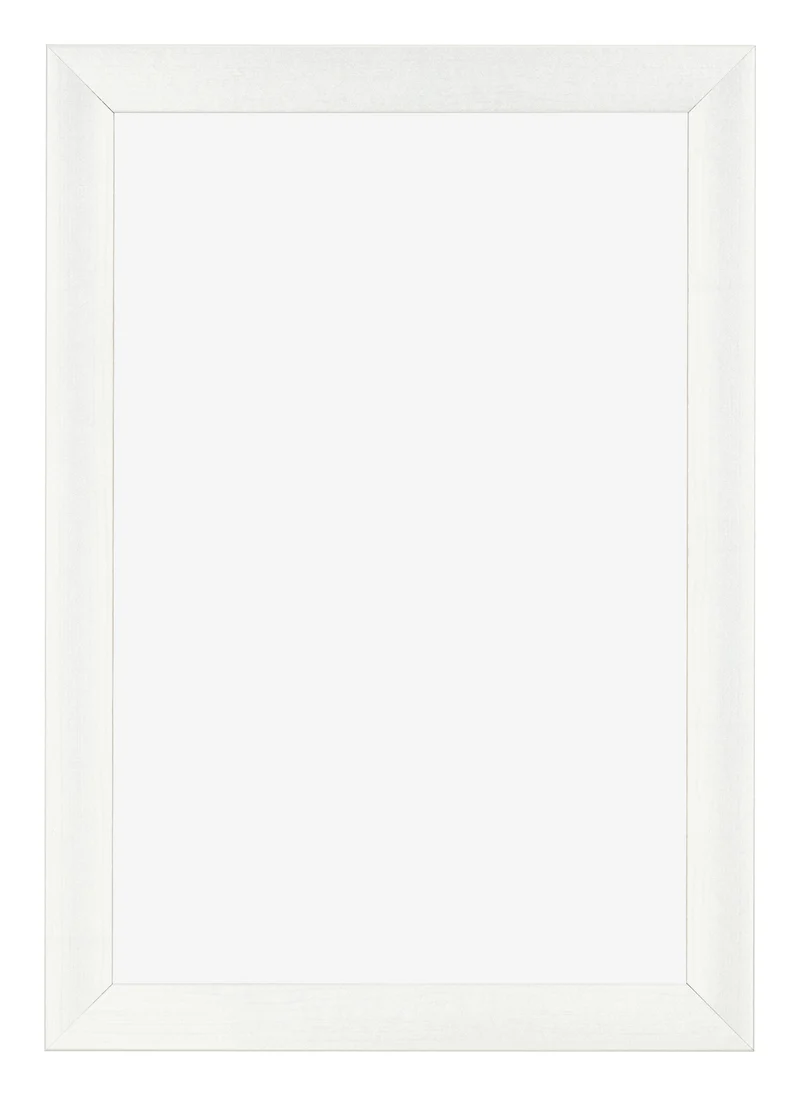 Bilderrahmen 60x85 cm - Weiß Gemasert - MDF - Pisa