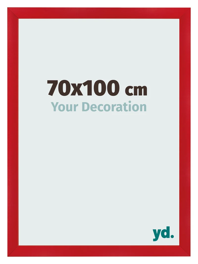 Bilderrahmen 70x100 cm - Rot - MDF - Pisa