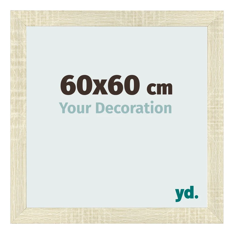 Bilderrahmen 60x60 cm - Sonoma Eiche - MDF - Pisa