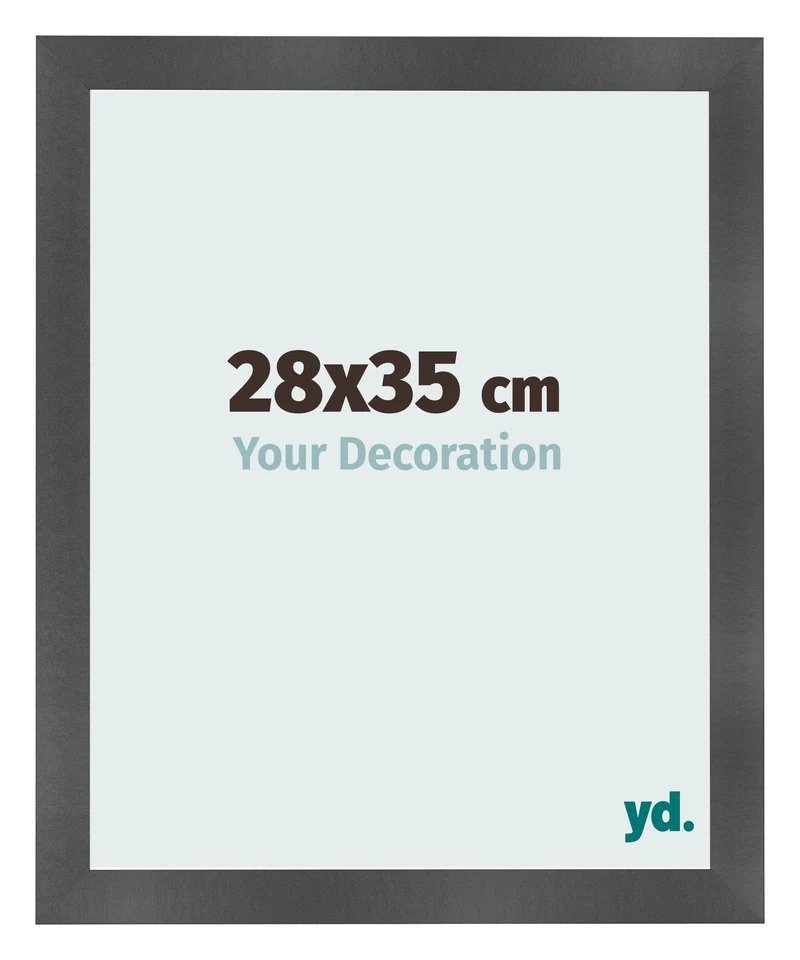 Bilderrahmen 28x35 cm - Schwarz Matt - MDF - Pisa