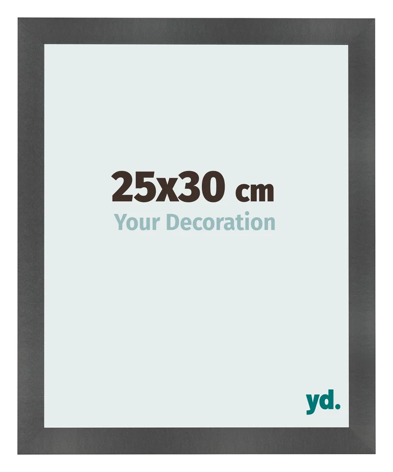 Bilderrahmen 25x30 cm - Schwarz Matt - MDF - Pisa