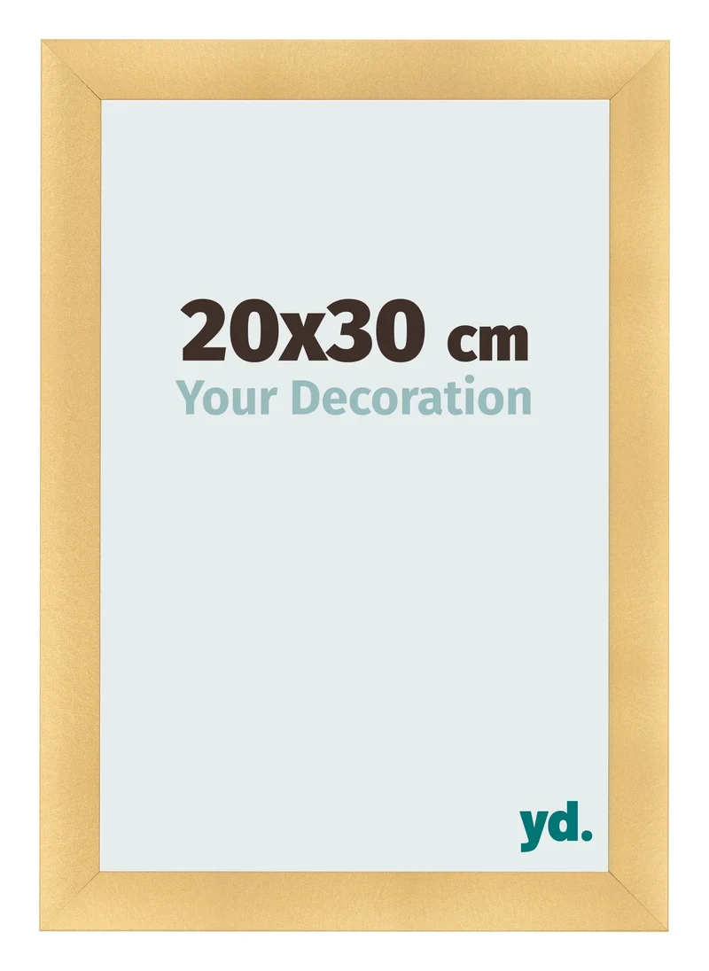 Bilderrahmen 20x30 cm - Gold Matt - MDF - Pisa