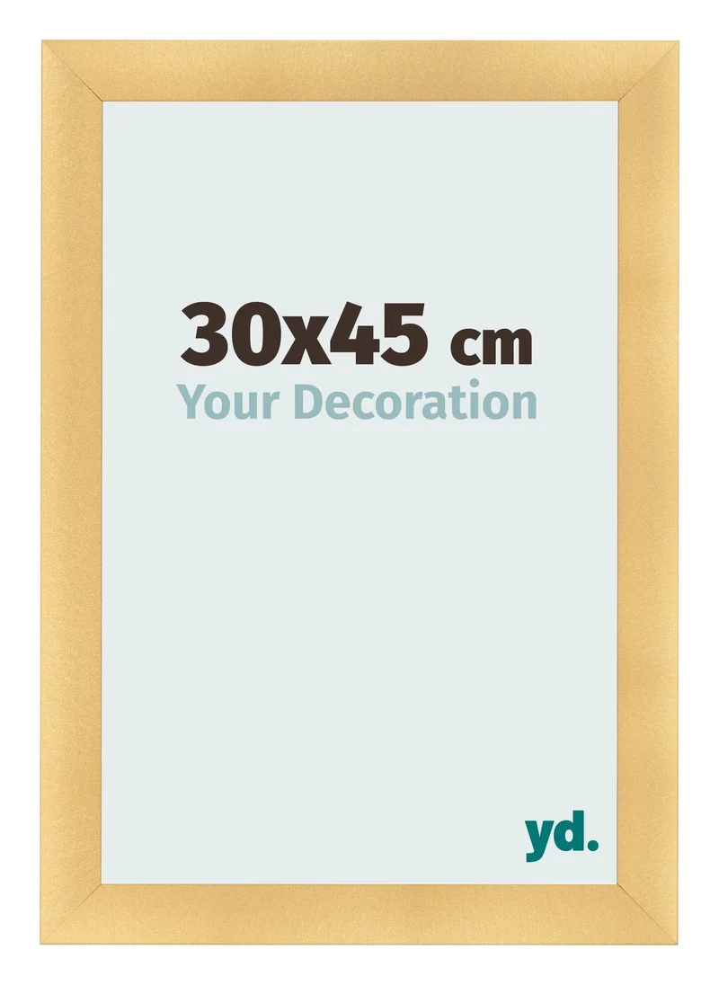 Bilderrahmen 30x45 cm - Gold Matt - MDF - Pisa