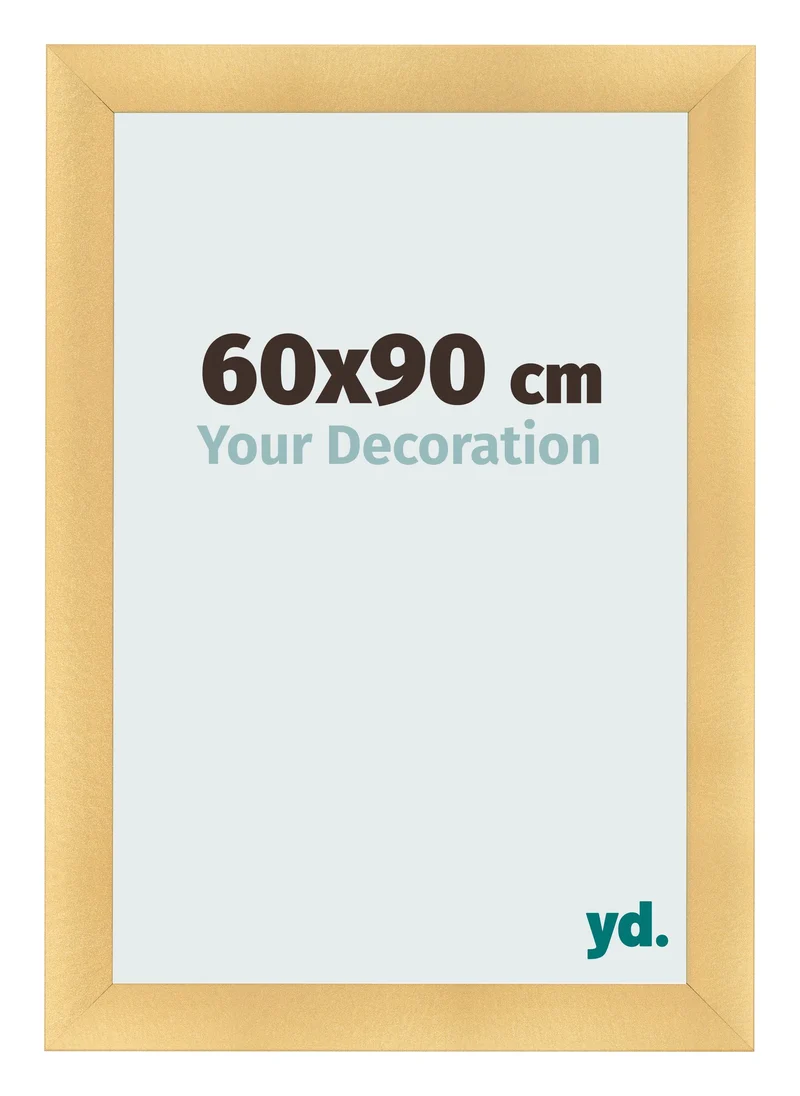 Bilderrahmen 60x90 cm - Gold Matt - MDF - Pisa