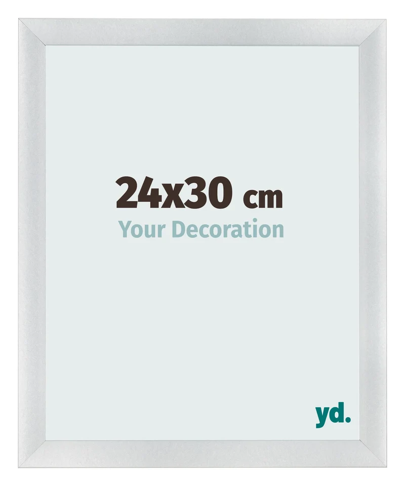 Bilderrahmen 24x30 cm - Silber Matt - MDF - Pisa