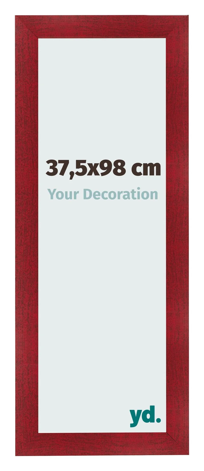 Bilderrahmen 37,5x98 cm - Weinrot Gewischt - MDF - Pisa