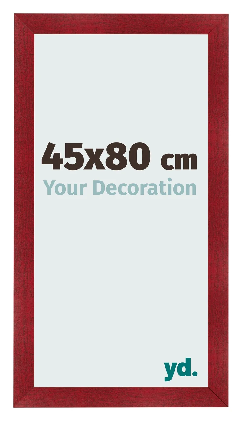 Bilderrahmen 45x80 cm - Weinrot Gewischt - MDF - Pisa