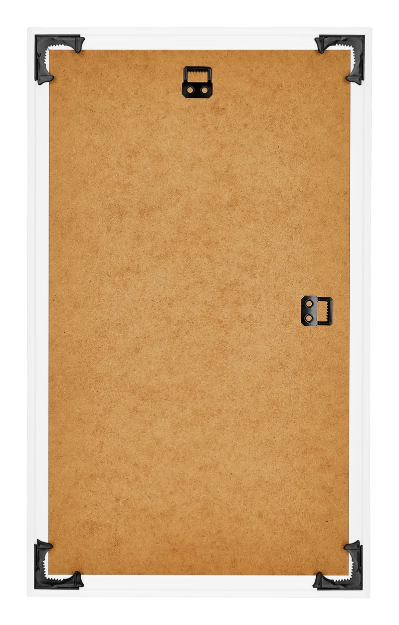 Bilderrahmen 33x48 cm - Weiss Hochglanz - Kunststoff - Bordeaux