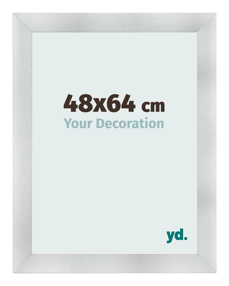 Bilderrahmen 48x64 cm - Aluminium Gebürstet - MDF - Pisa