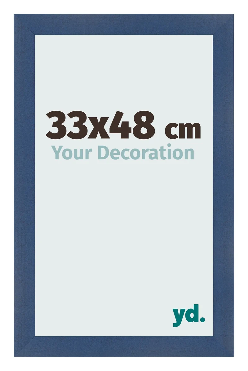 Bilderrahmen 33x48 cm - Dunkelblau Gewischt - MDF - Pisa
