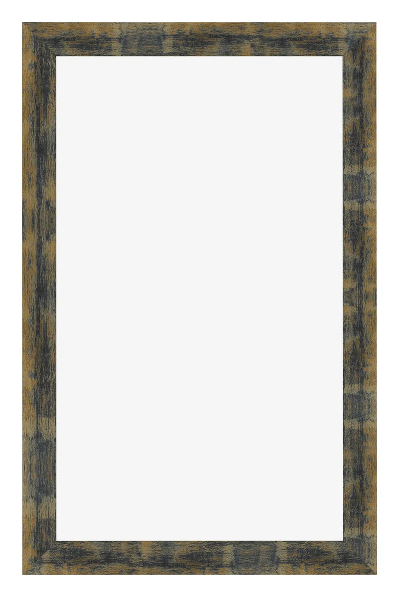 Bilderrahmen 30x50 cm - Blau Gold Meliert - MDF - Pisa