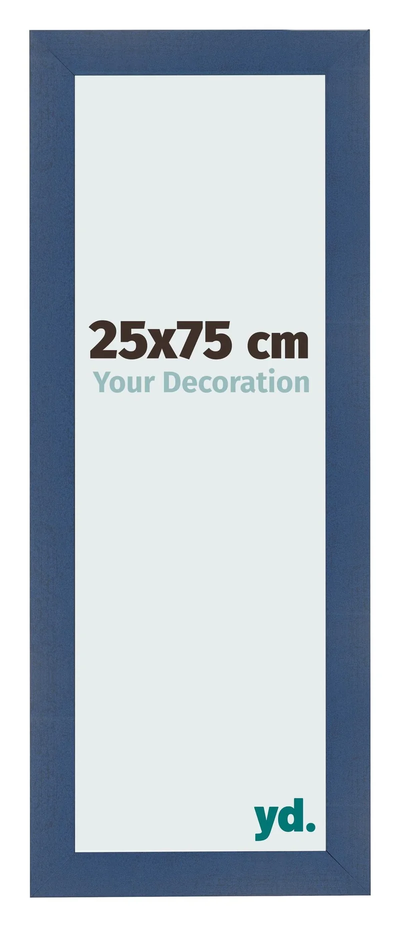 Bilderrahmen 25x75 cm - Dunkelblau Gewischt - MDF - Pisa